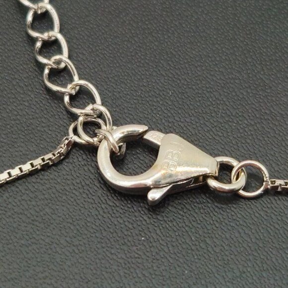 Mandarin Garnet Sterling‎ Silver Pendant with Chain - Picture 6 of 6